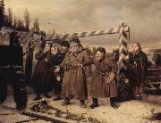 At the railroad Vasily Perov